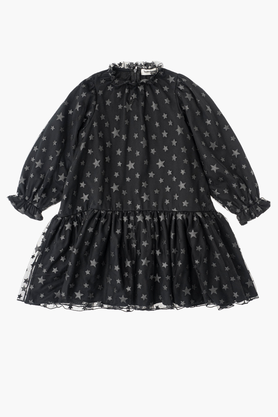 Girls Dress Tocoto Vintage Midi Stars Tulle close