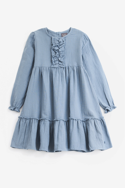 Tocoto Vintage Ruffles Dress - Blue