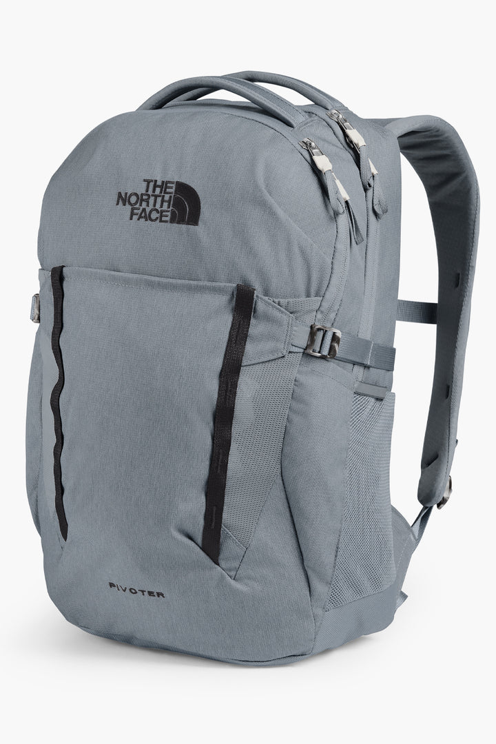 The North Face Pivoter Backpack, Mid Grey Dark Heather/TNF Black