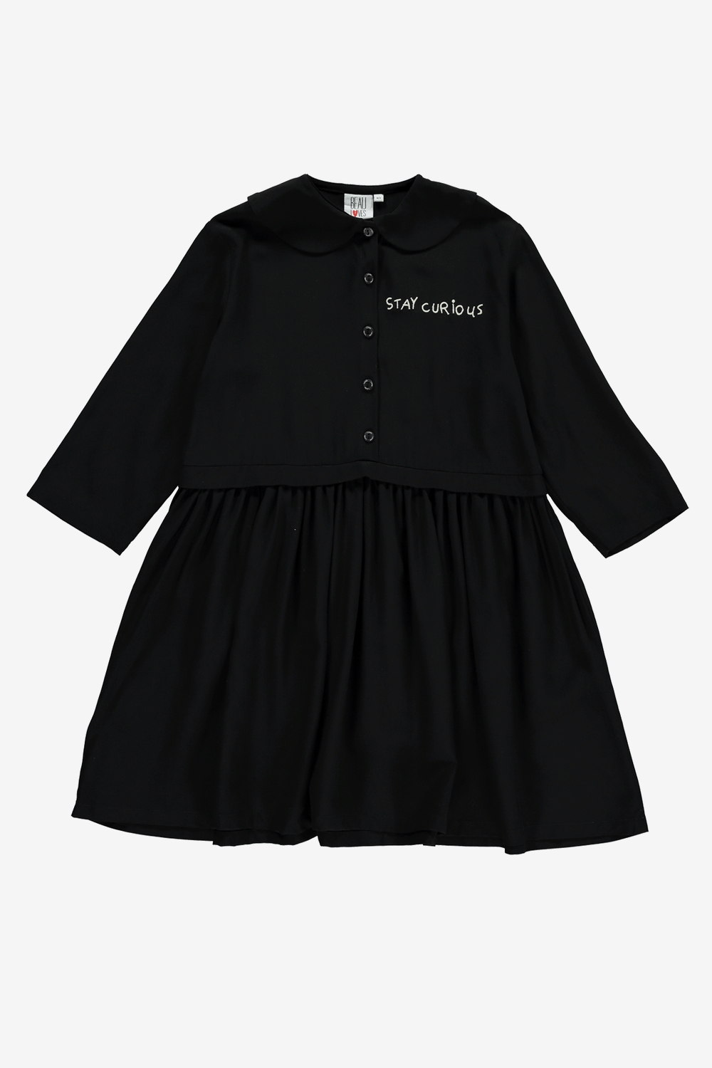 Beau Loves Collar Dress - Black