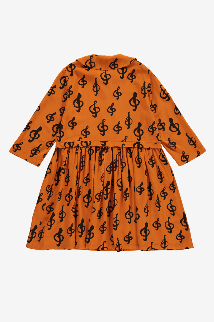 Beau Loves Collar Dress - Orange
