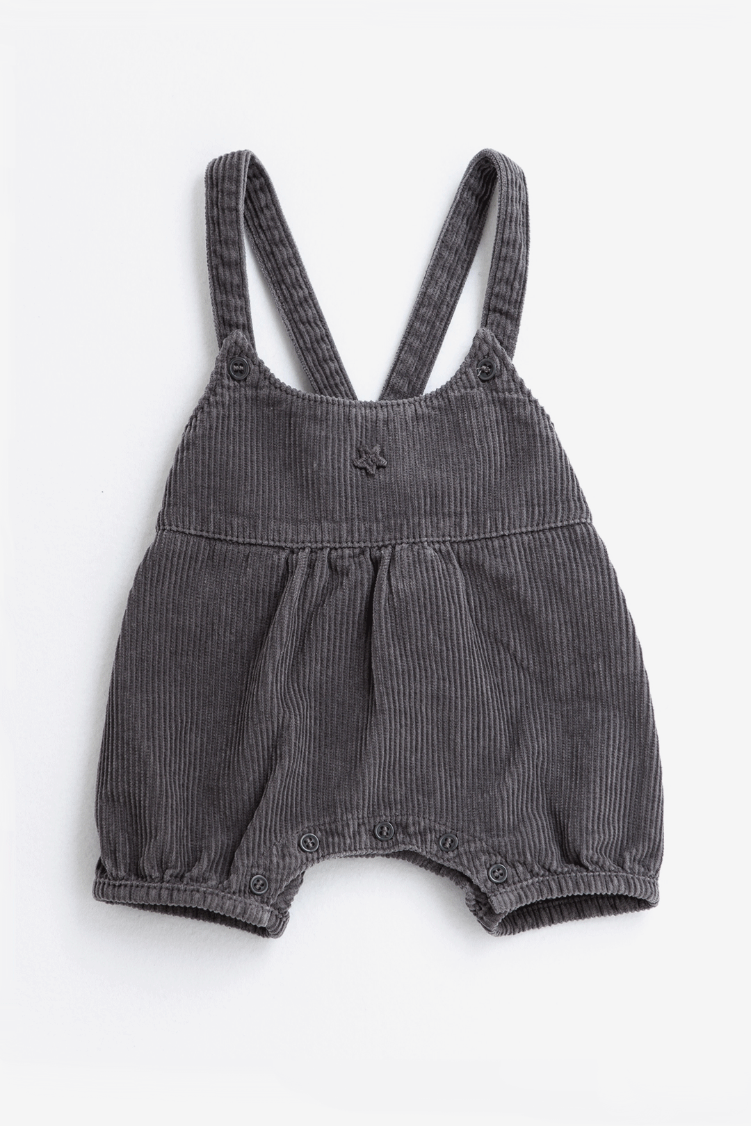 Tocoto Vintage Grey Corduroy Overalls