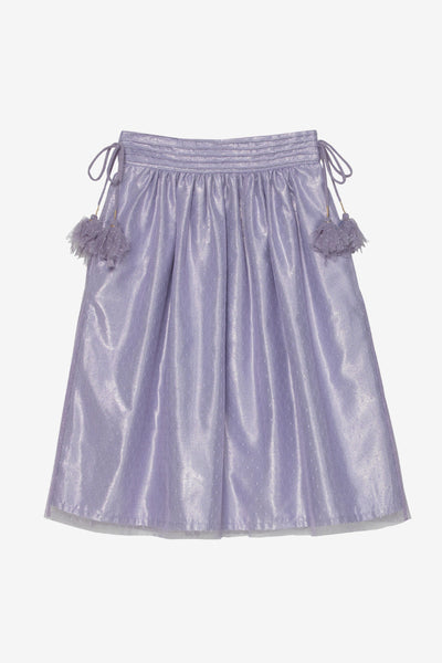 Velveteen Violet Midi Skirt