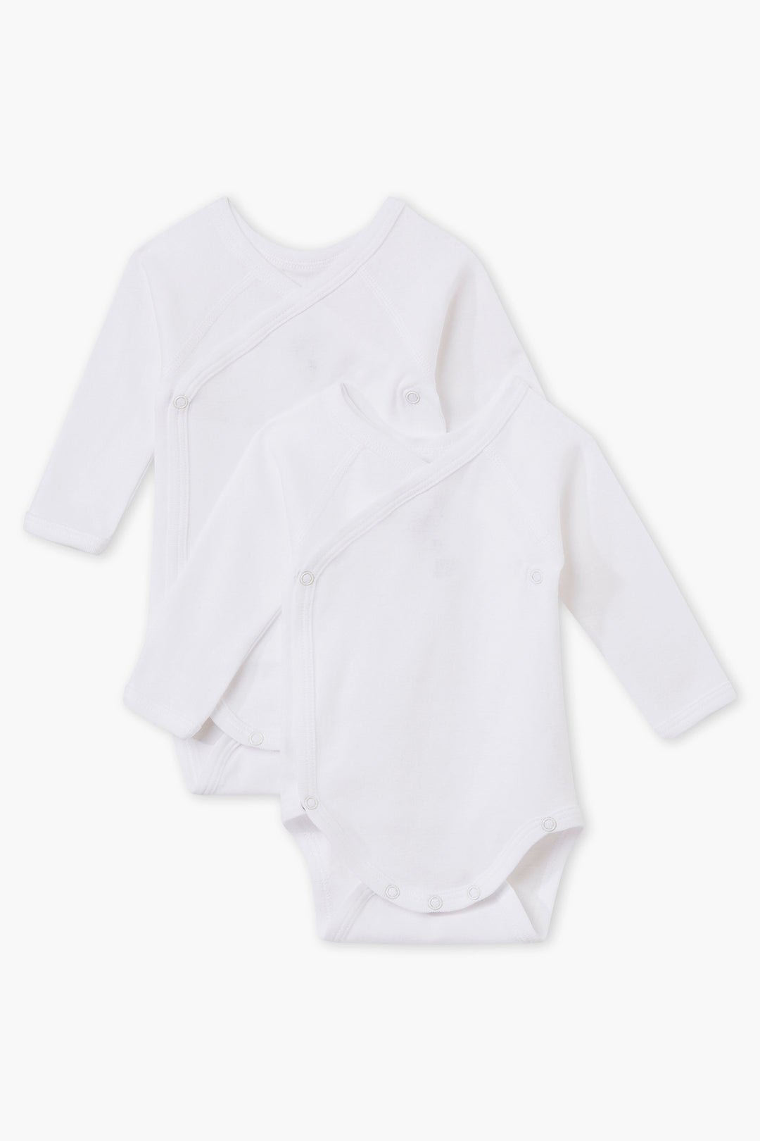 Baby Onesie Petit Bateau 2-Pack Kimono 