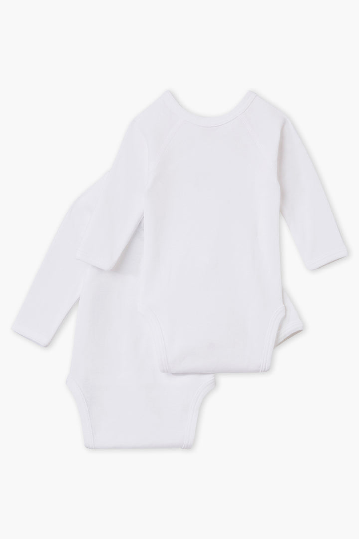 Baby Onesie Petit Bateau 2-Pack Kimono 