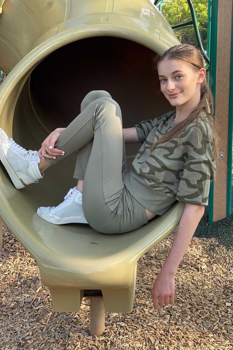 Habitual Kids Crop Top 2-Piece Pants Set