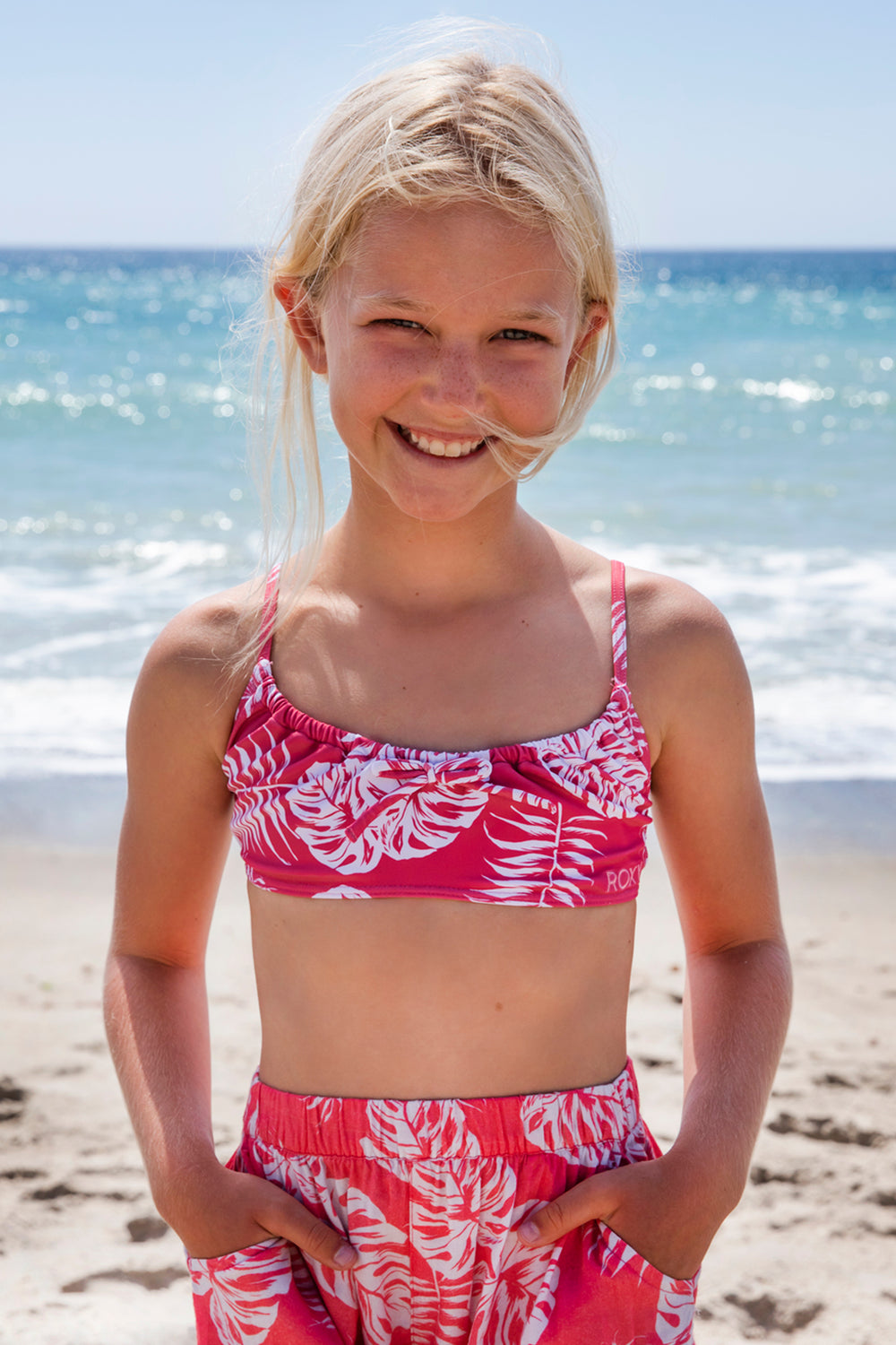 Girls Swimsuit Roxy California Friends 