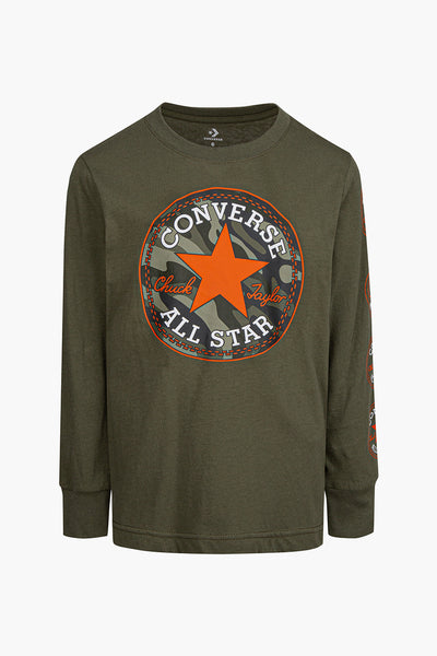 Converse Kids Long Sleeve Chuck Patch T-Shirt
