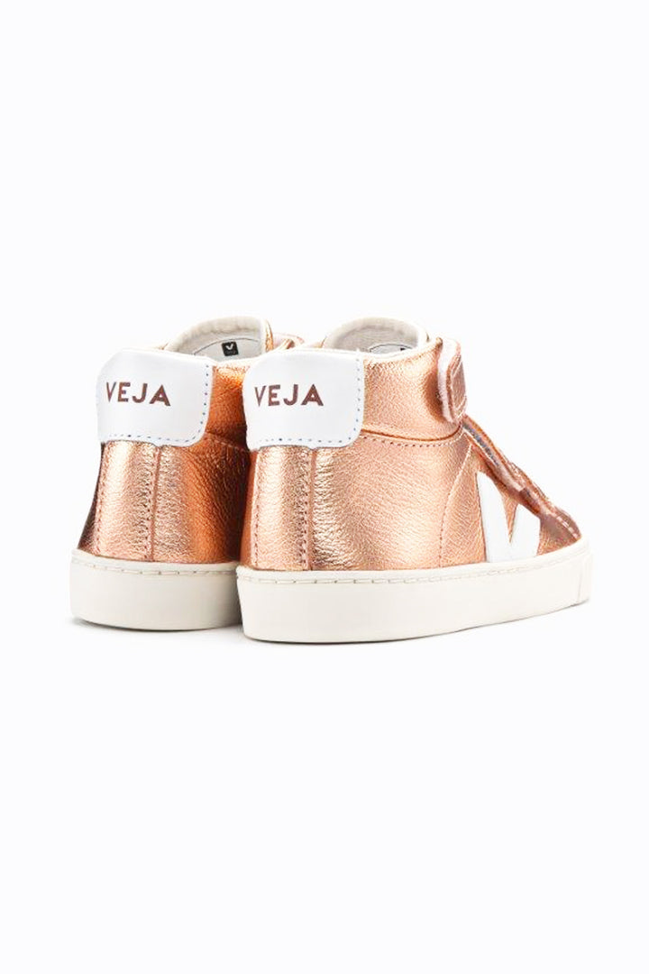 Veja Esplar High Top Kids Shoes- Nacre Pierre