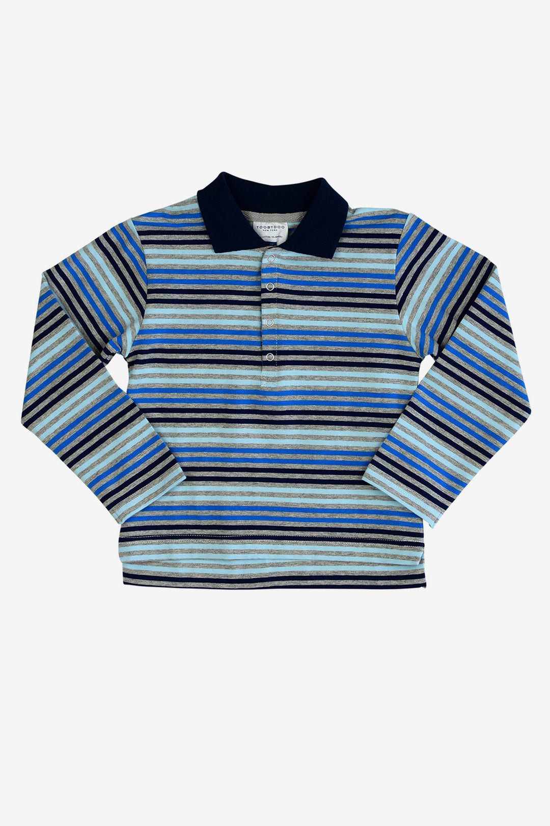 Toobydoo Long Sleeve Polo Shirt - Light Blue