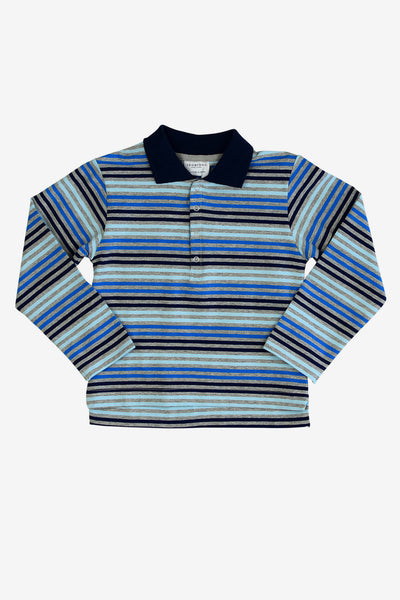 Toobydoo Long Sleeve Polo Shirt - Light Blue