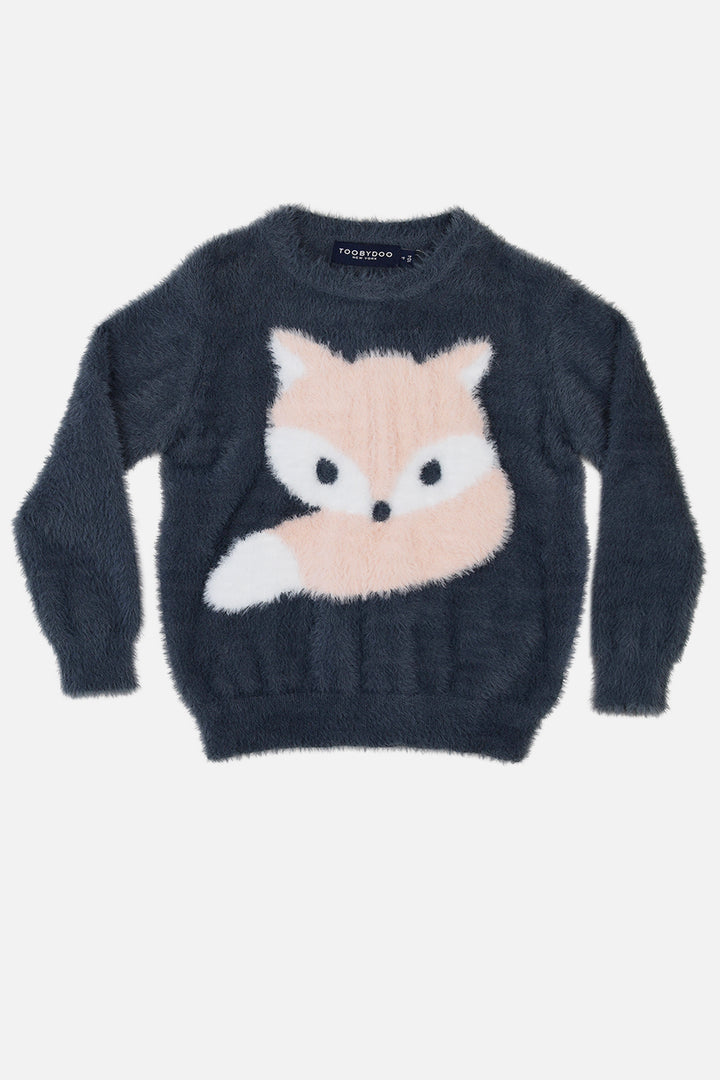 Girls fox sweater best sale