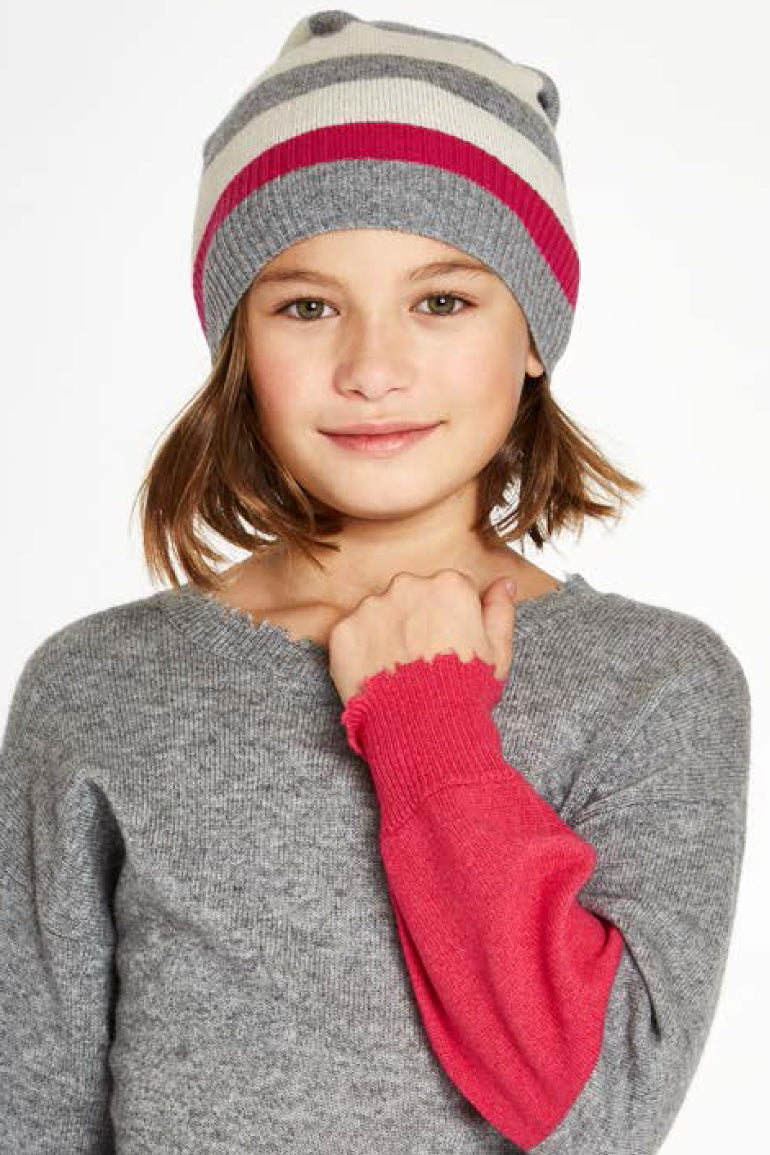 Autumn Cashmere Stripe Hat
