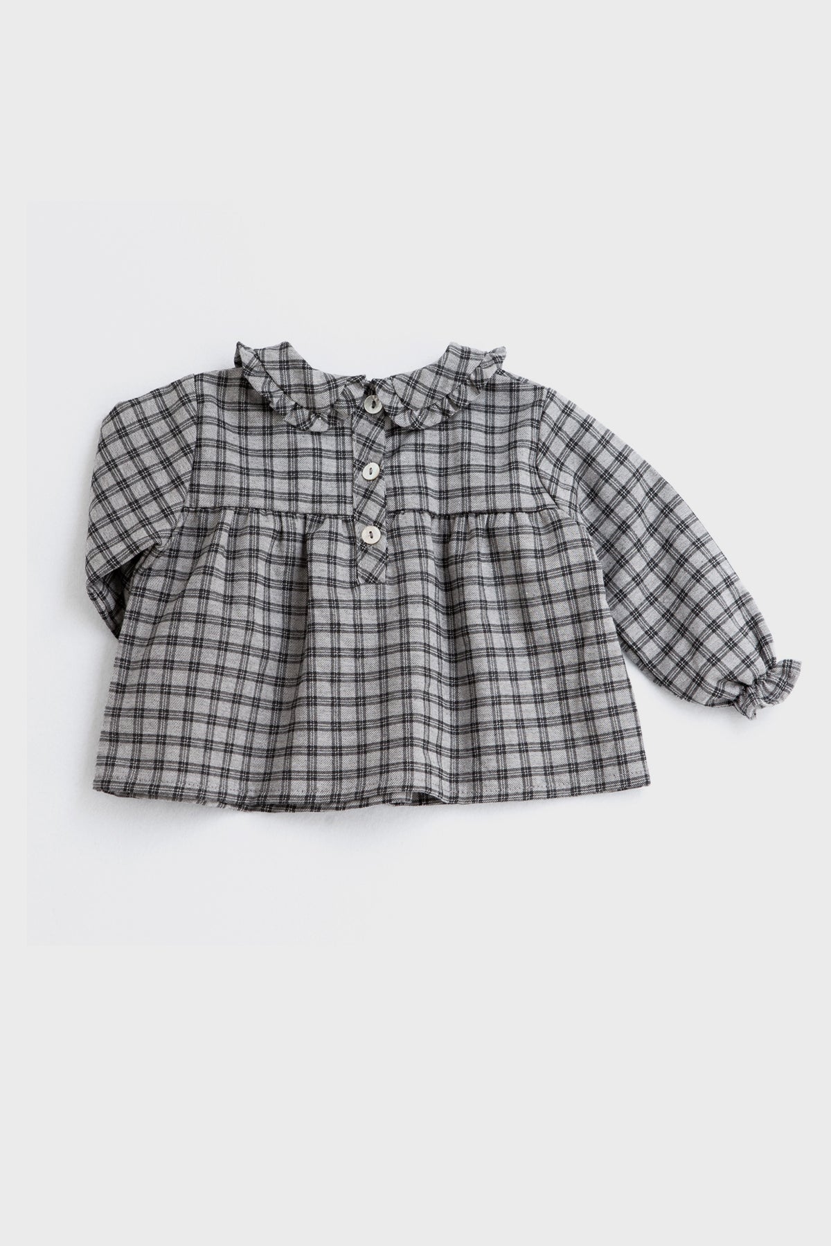 Tocoto Vintage Baby Girls Checkered Shirt – Mini Ruby
