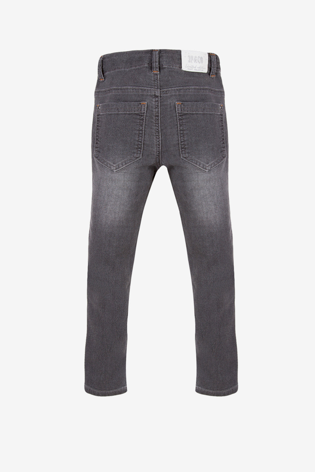 3pommes Boys Grey Moto Jeans