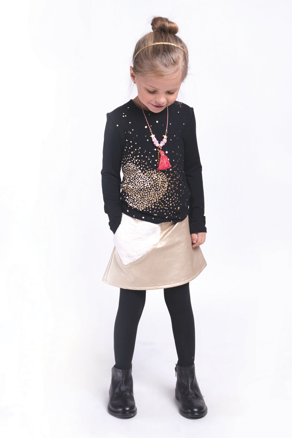 Imoga Itzel Gold Skirt