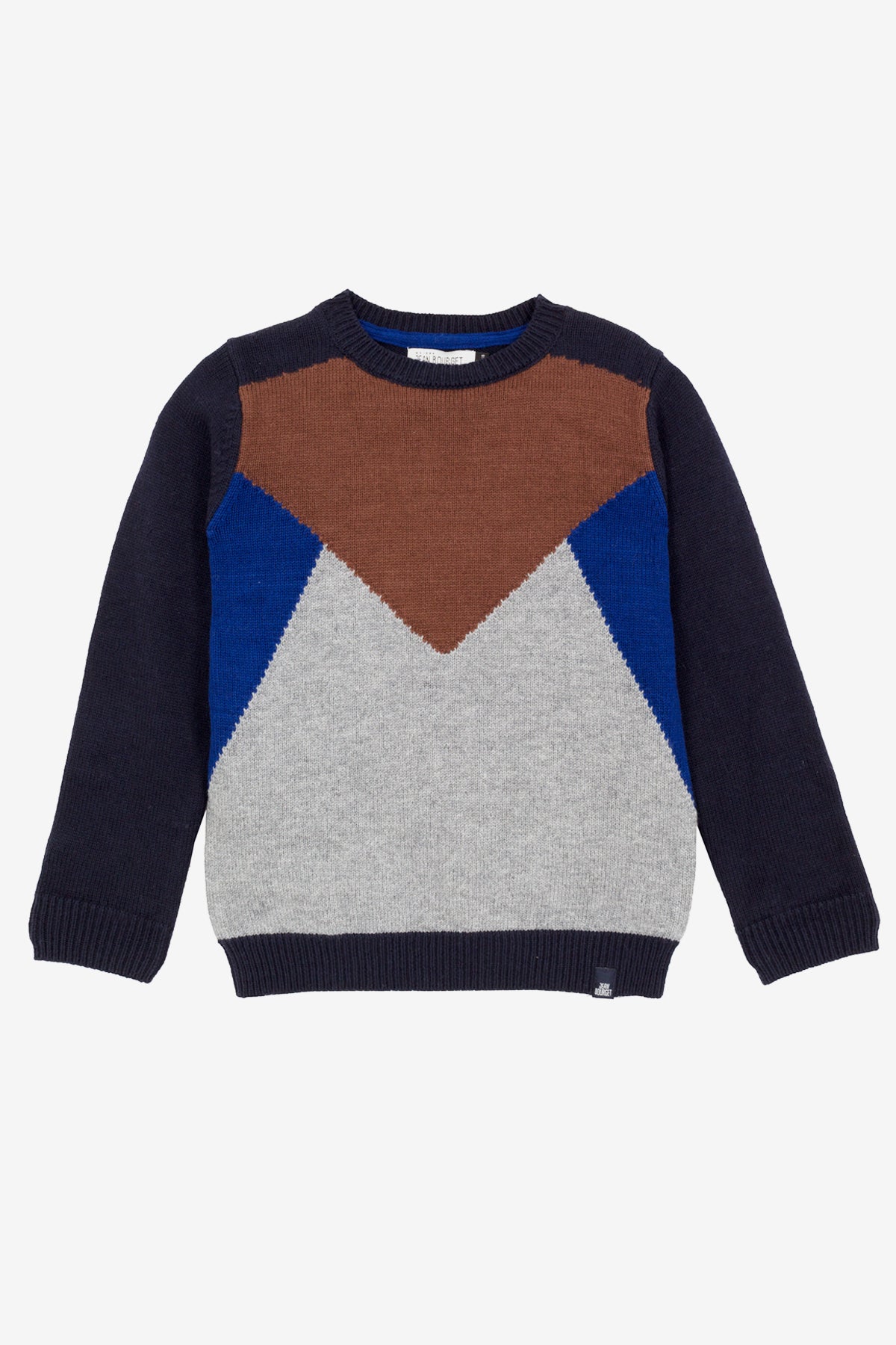 Jean Bourget Boys Colorblock Sweater Mini Ruby