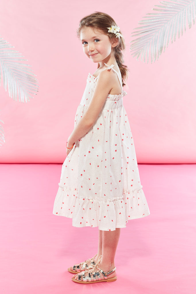 lili gaufrette white dress Lili Gaufrette Greta Girls Dress 3 / Rose Lili