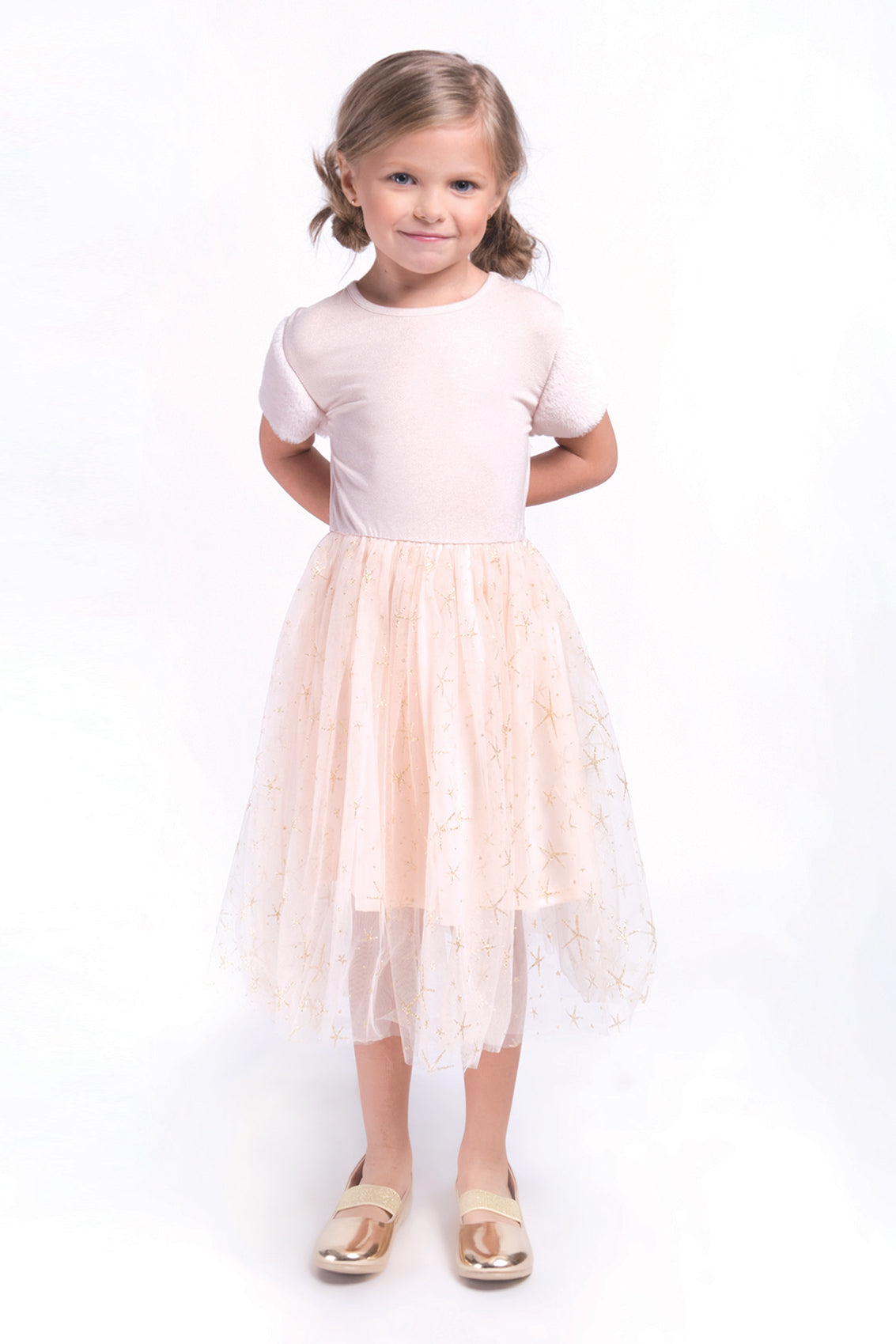 Imoga Lauren Girls Dress- Powder (Size 2 left) – Mini Ruby