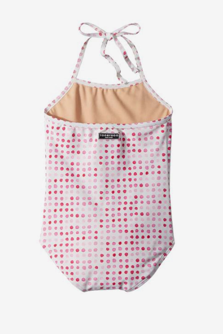 Toobydoo Pink Dot Girls Swimsuit