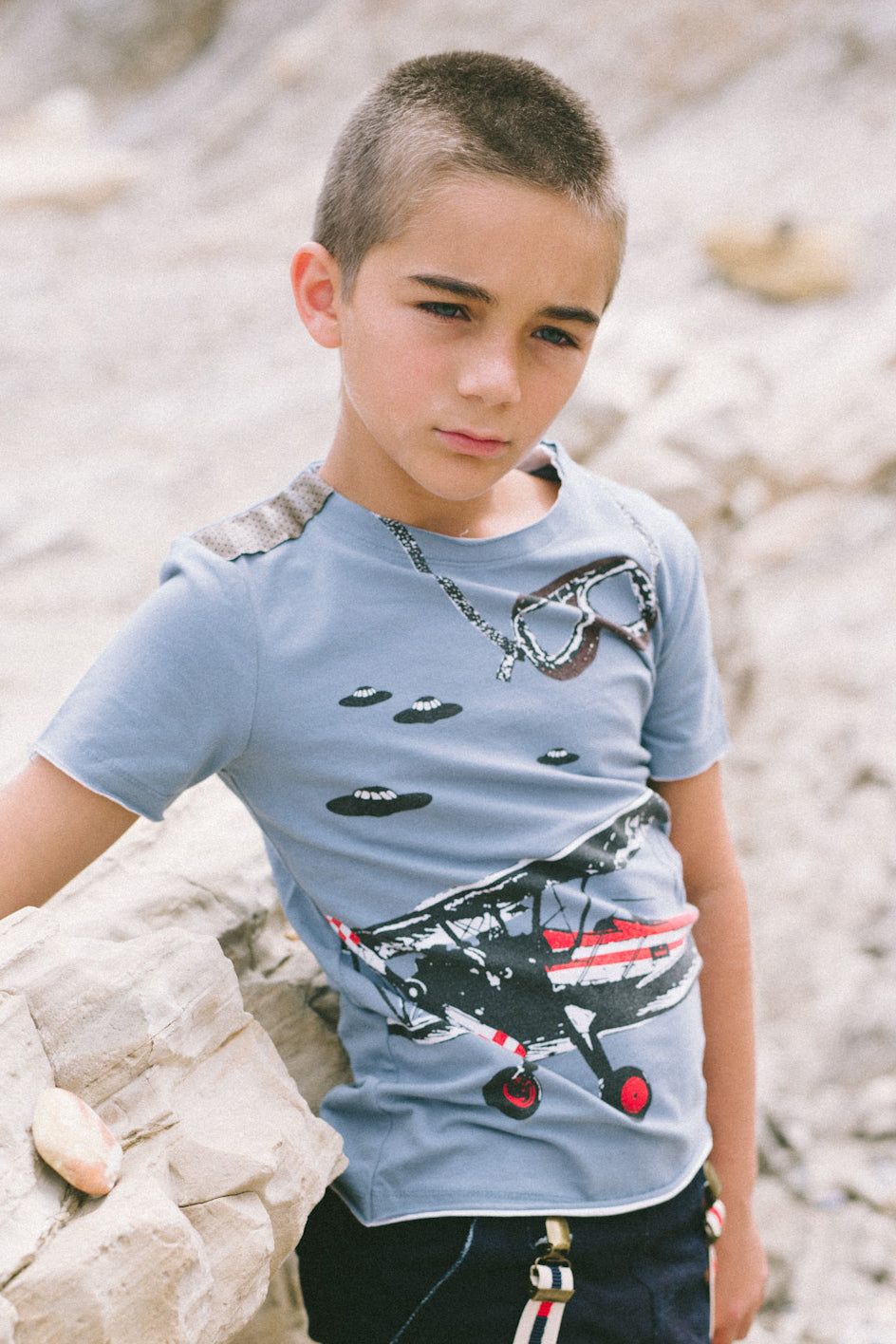 Mini Shatsu Vintage Airplane T-Shirt