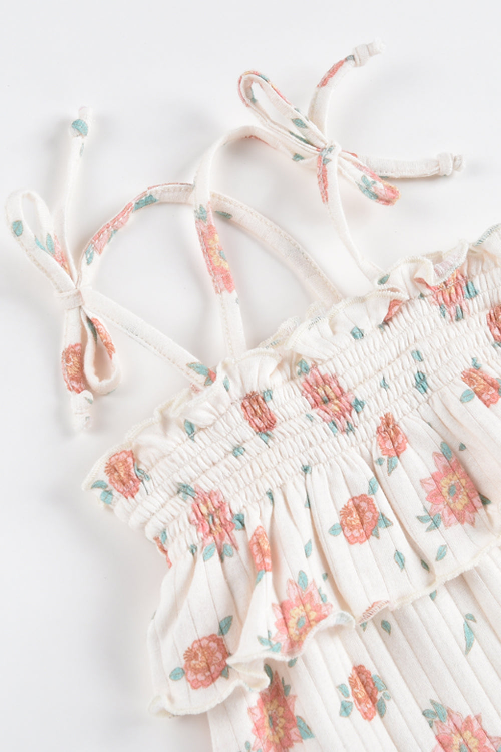 Louise Misha Abha Baby Girls Jumpsuit - Off White Flowers