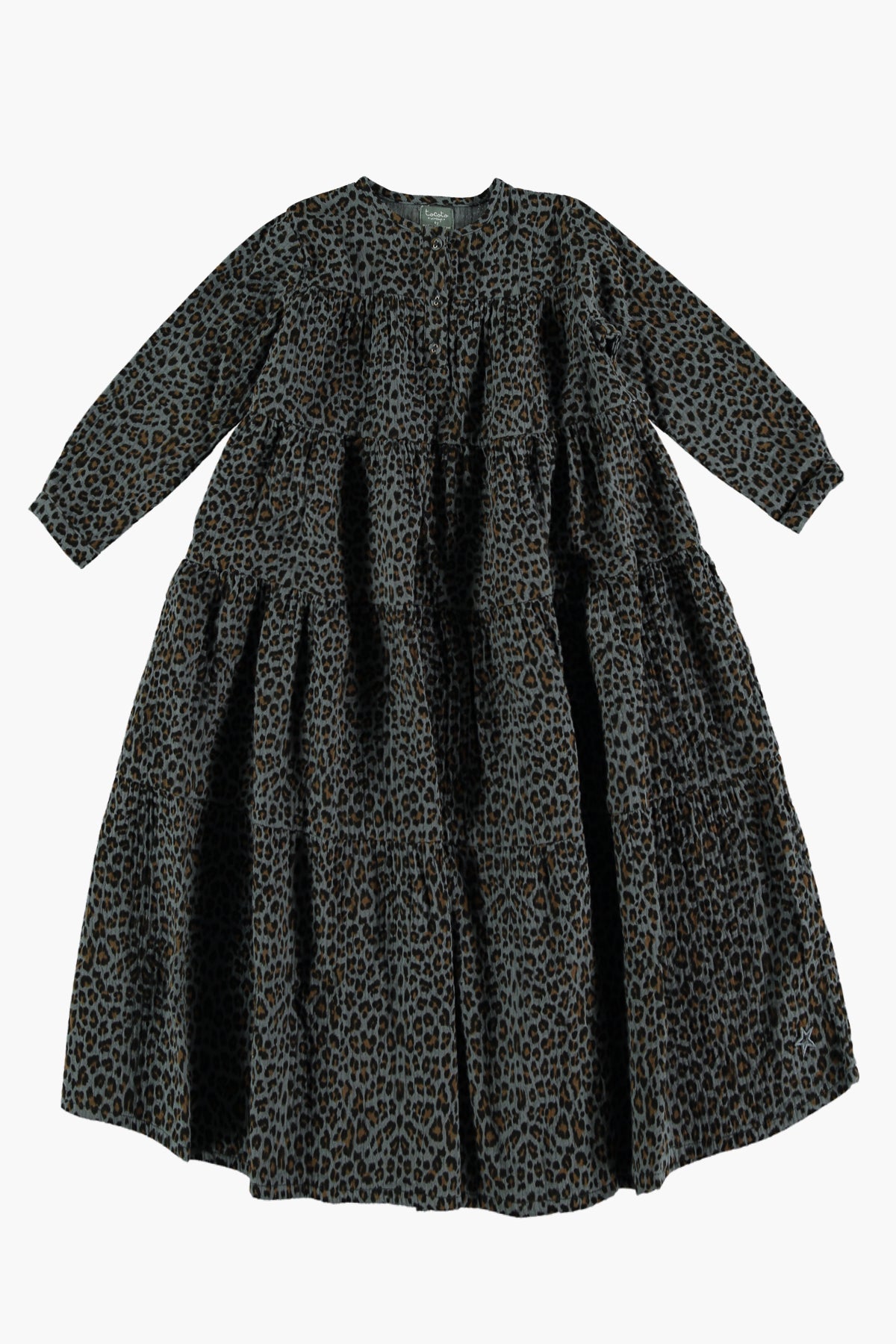 Girls Dress Tocoto Vintage Animal Print Maxi – Mini Ruby