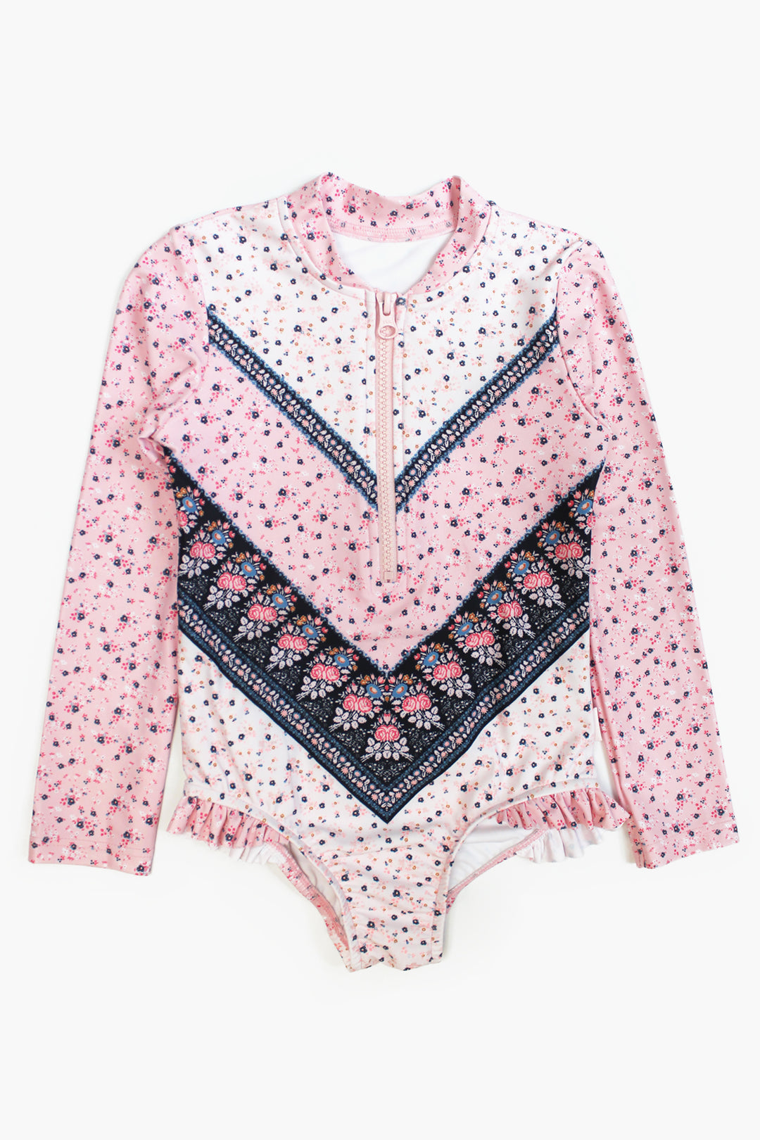 Seafolly Beach Rose Long-Sleeve Surf Swimsuit