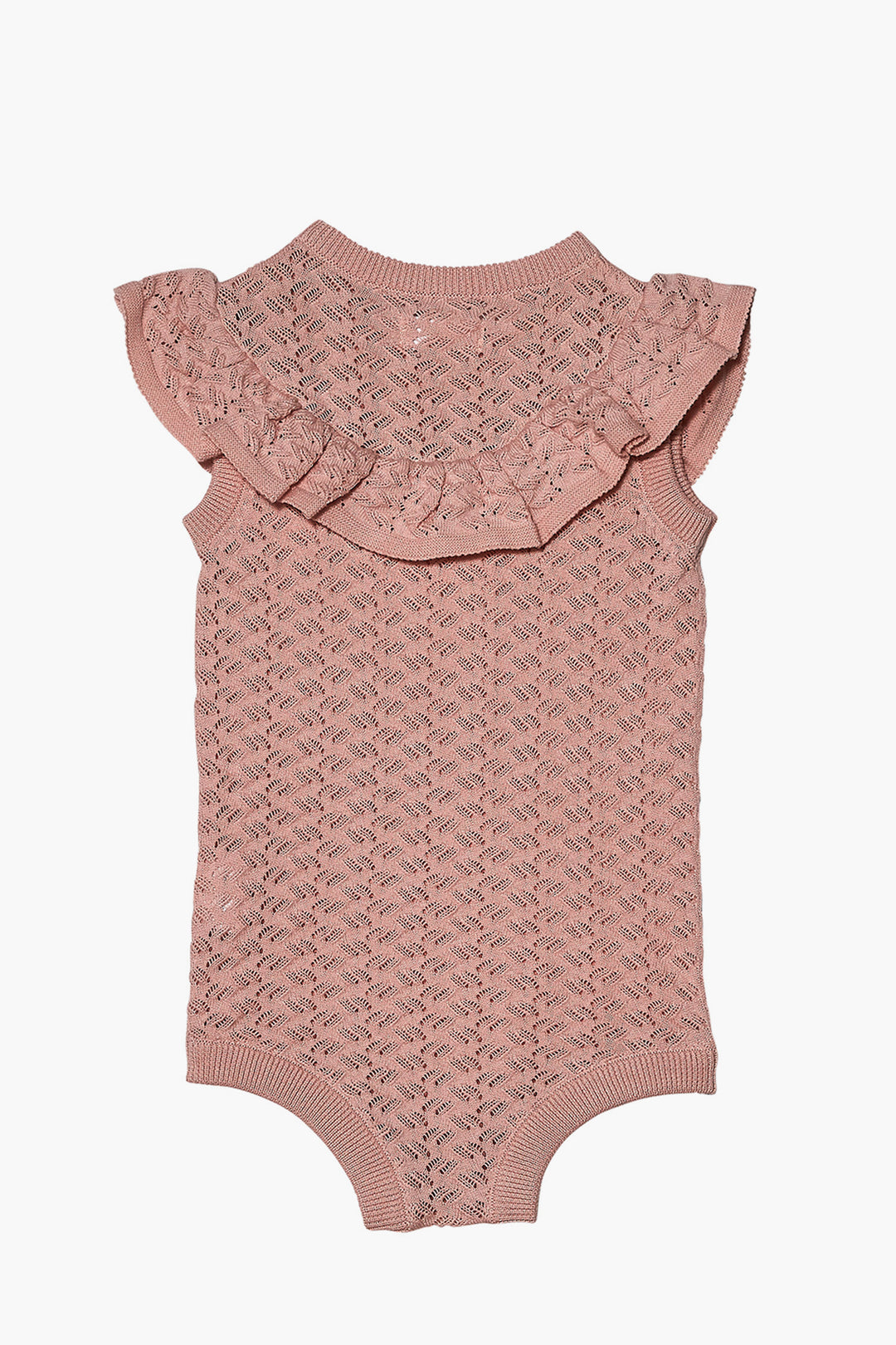 Baby Onesie Tutu Du Monde Bella Knit Girl Romper With Headband - Pink