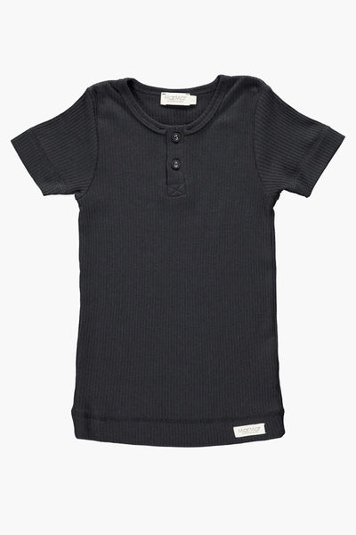 MarMar Copenhagen Ribbed Kids T-Shirt - Black