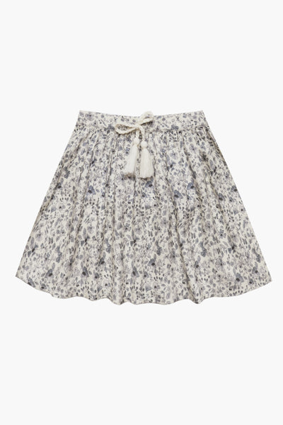 Rylee + Cru Blue Floral Girls Mini Skirt