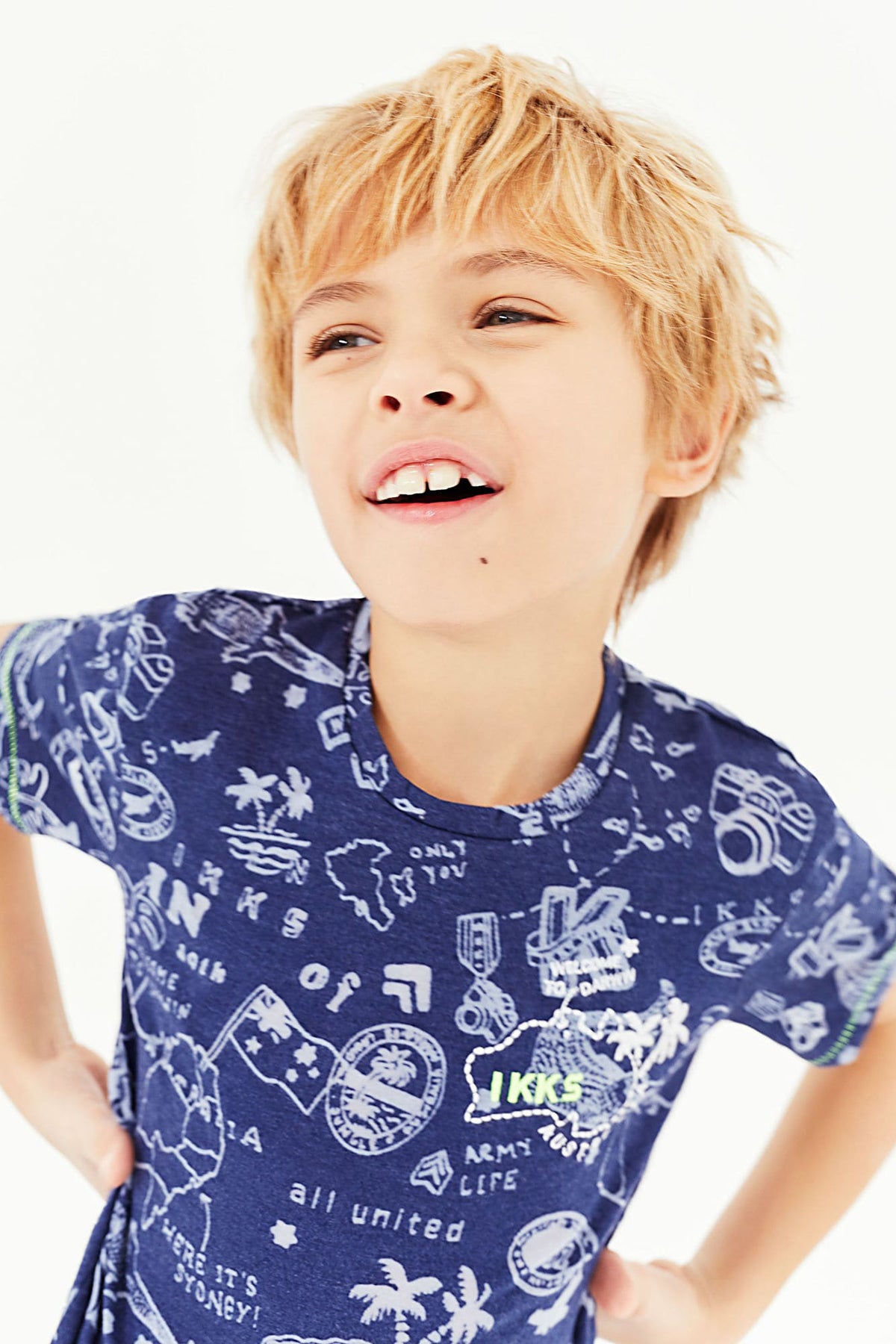 IKKS Darwin Boys Tee – Mini Ruby