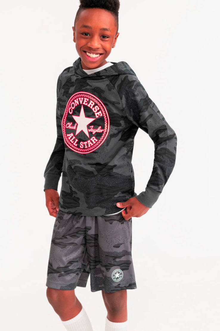 Boys Shorts Converse Chuck Mesh - Black Camo