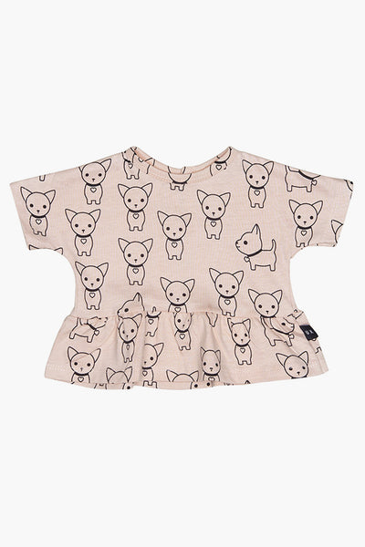 Huxbaby Chihuahua Wide Frill Top