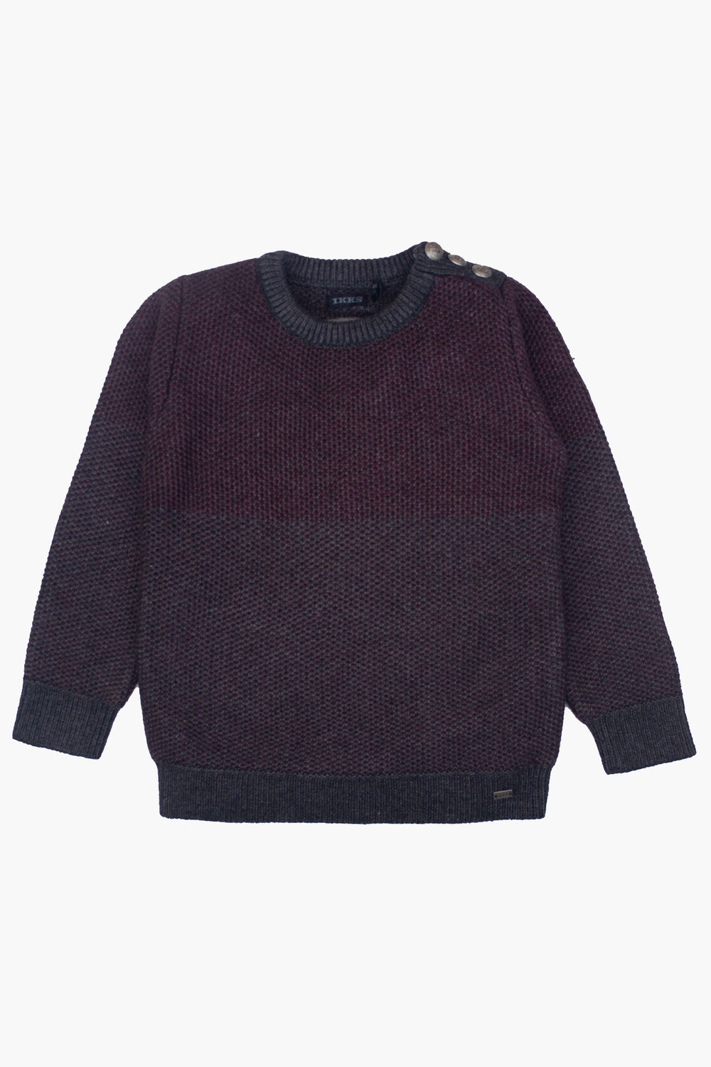 IKKS Fall Burgundy Boys Sweater