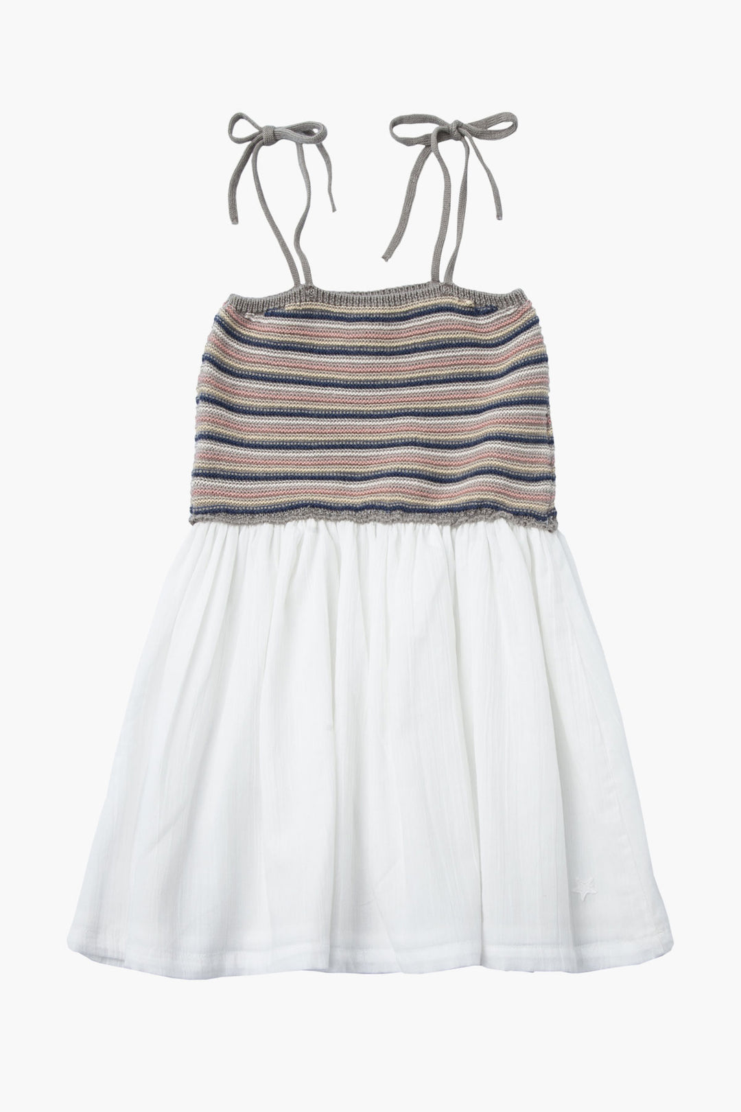 Tocoto Vintage Bambula And Crochet Dress