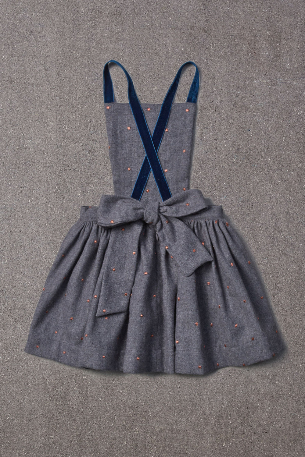 Nellystella Ella Dress - Grey Polka Dot
