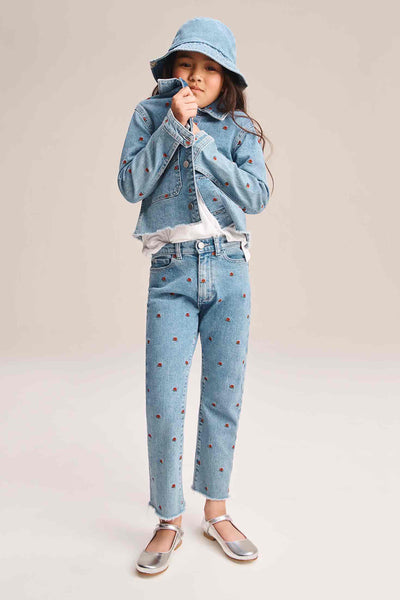 Jeans Girls Loose Casual Girl Washed Childrens For Autumn Clothes 3 8 10 12  14 Ys From Oliveer, $33.8