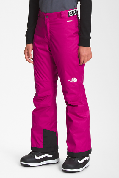 Girls Snowpants North Face Freedom Fuchsia Pink side
