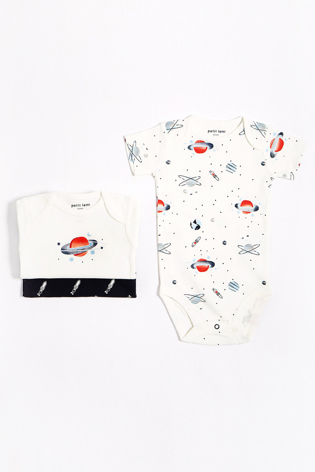 Baby Onesie Petit Lem 3-Pack Boy - Friendly Galaxy