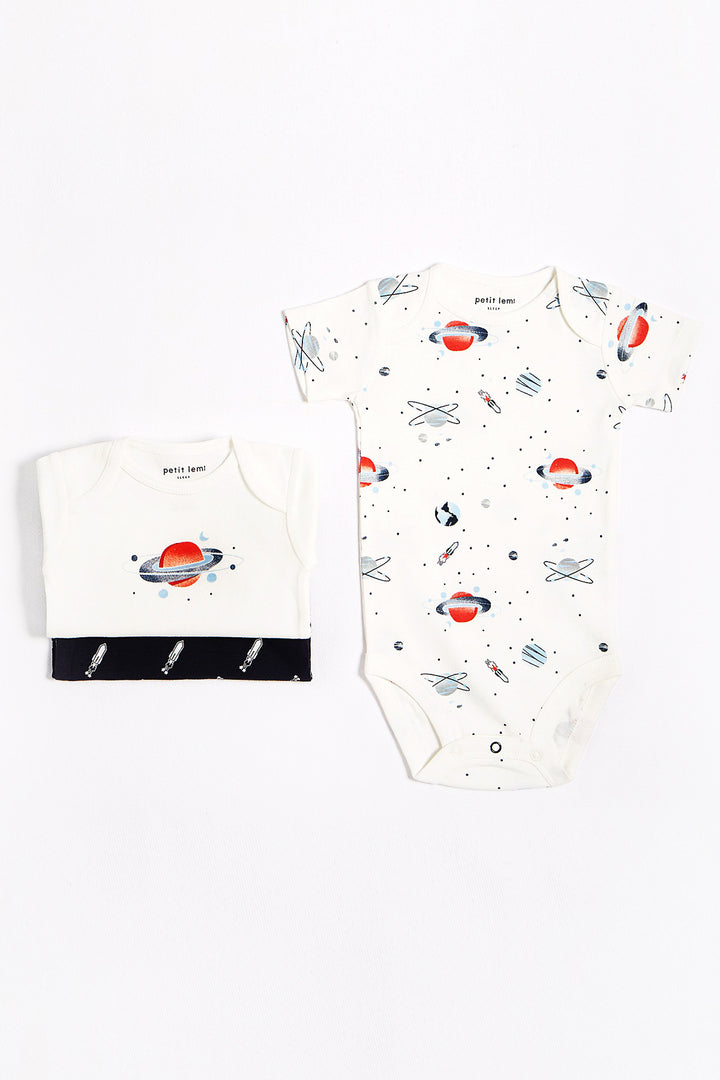 Baby Onesie Petit Lem 3-Pack Boy - Friendly Galaxy