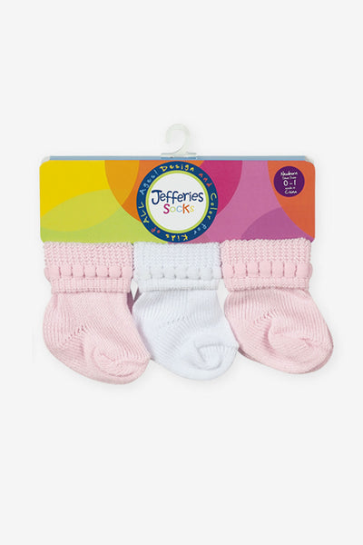 Jefferies Socks Rock-A-Bye Baby Girl'S Socks 6-Pack
