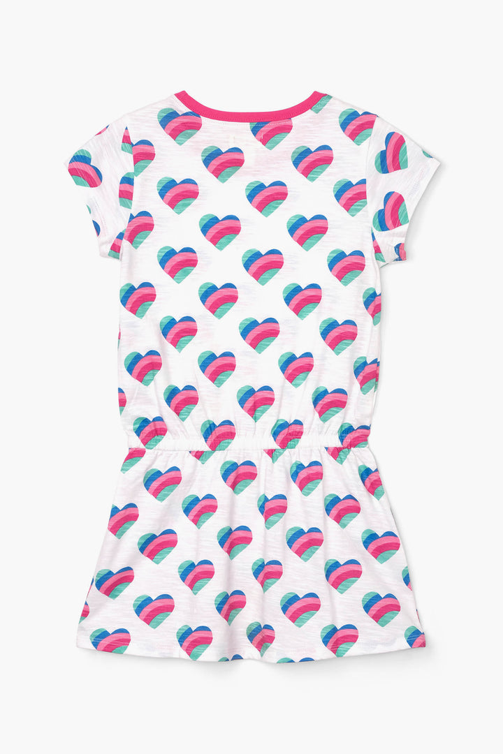 Hatley Rainbow Hearts Girls Dress