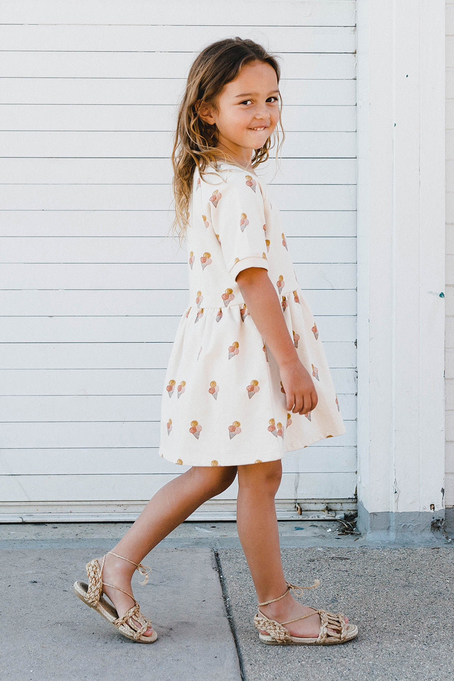 Rylee + Cru Ice Cream Raglan Girls Dress