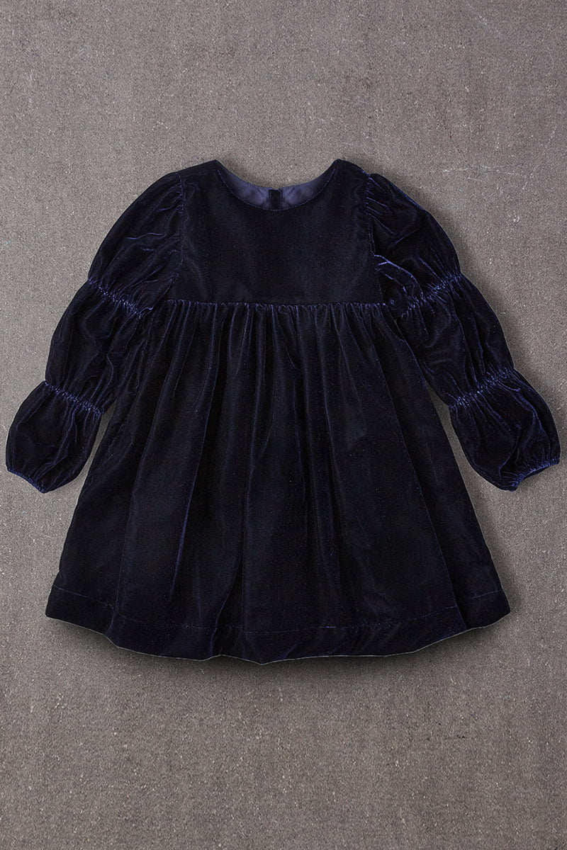 lilt little girls short sleeve velvet a-line dress Nellystella Ottilie Girls Dress