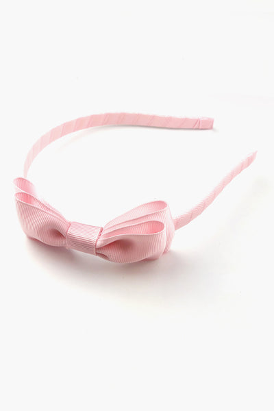 Classic Bow Girls Headband - Pink