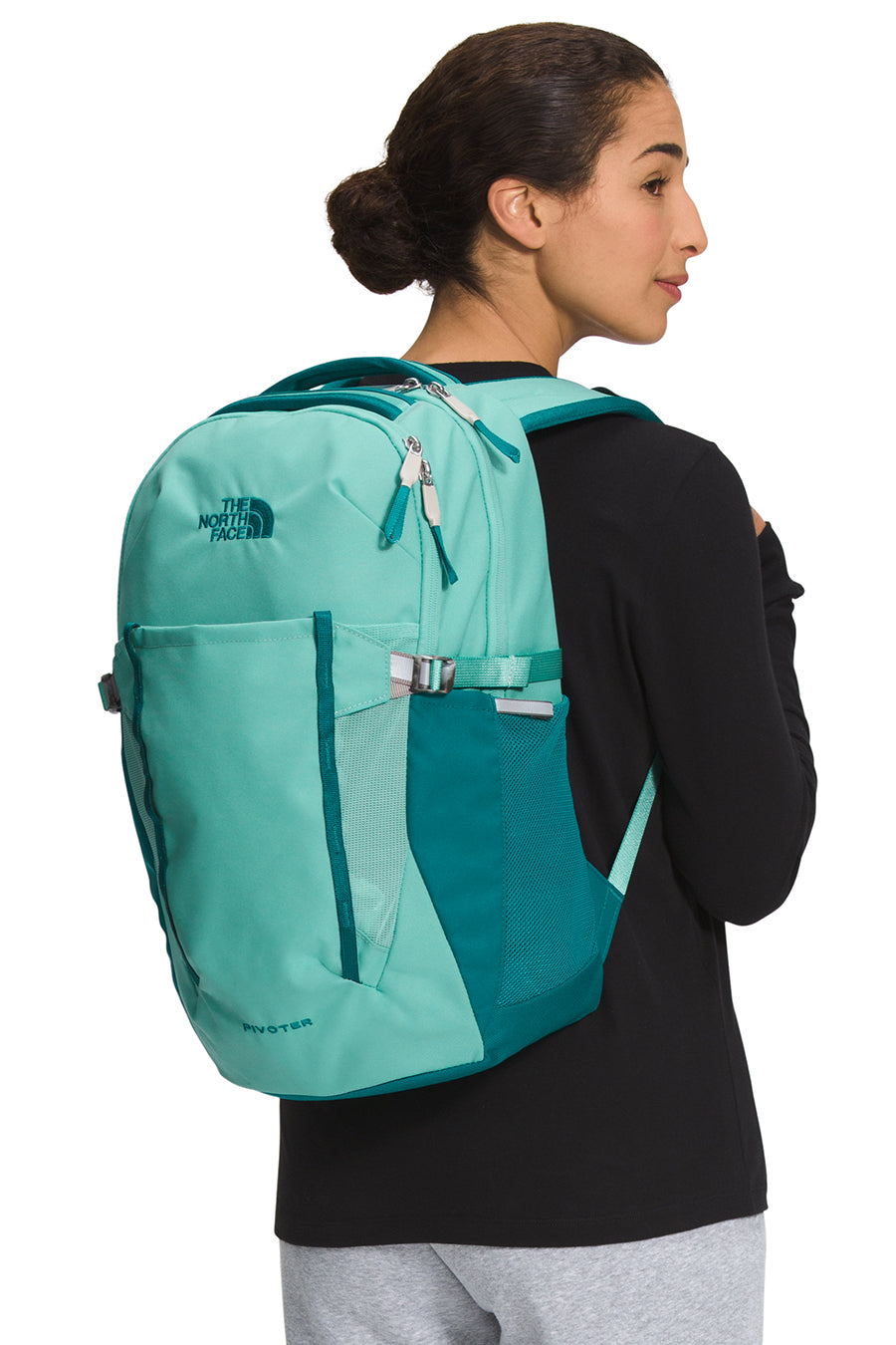 The North Face Women s Pivoter Backpack Wasabi Harbor Blue