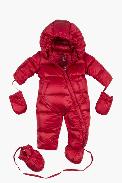 ADD Down Baby Suit - Red