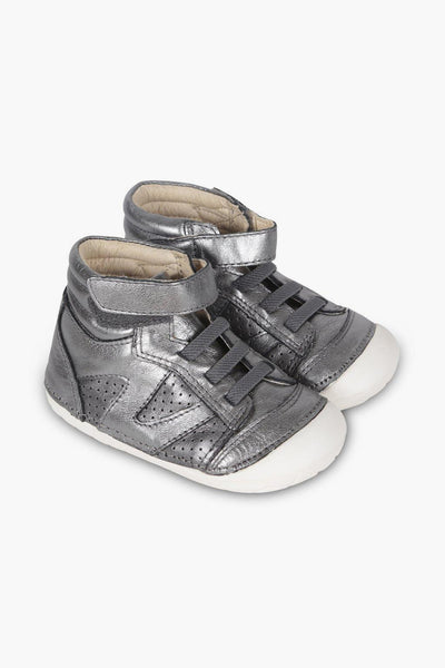 Old Soles Pave Cheer Baby Shoes - Rich Silver