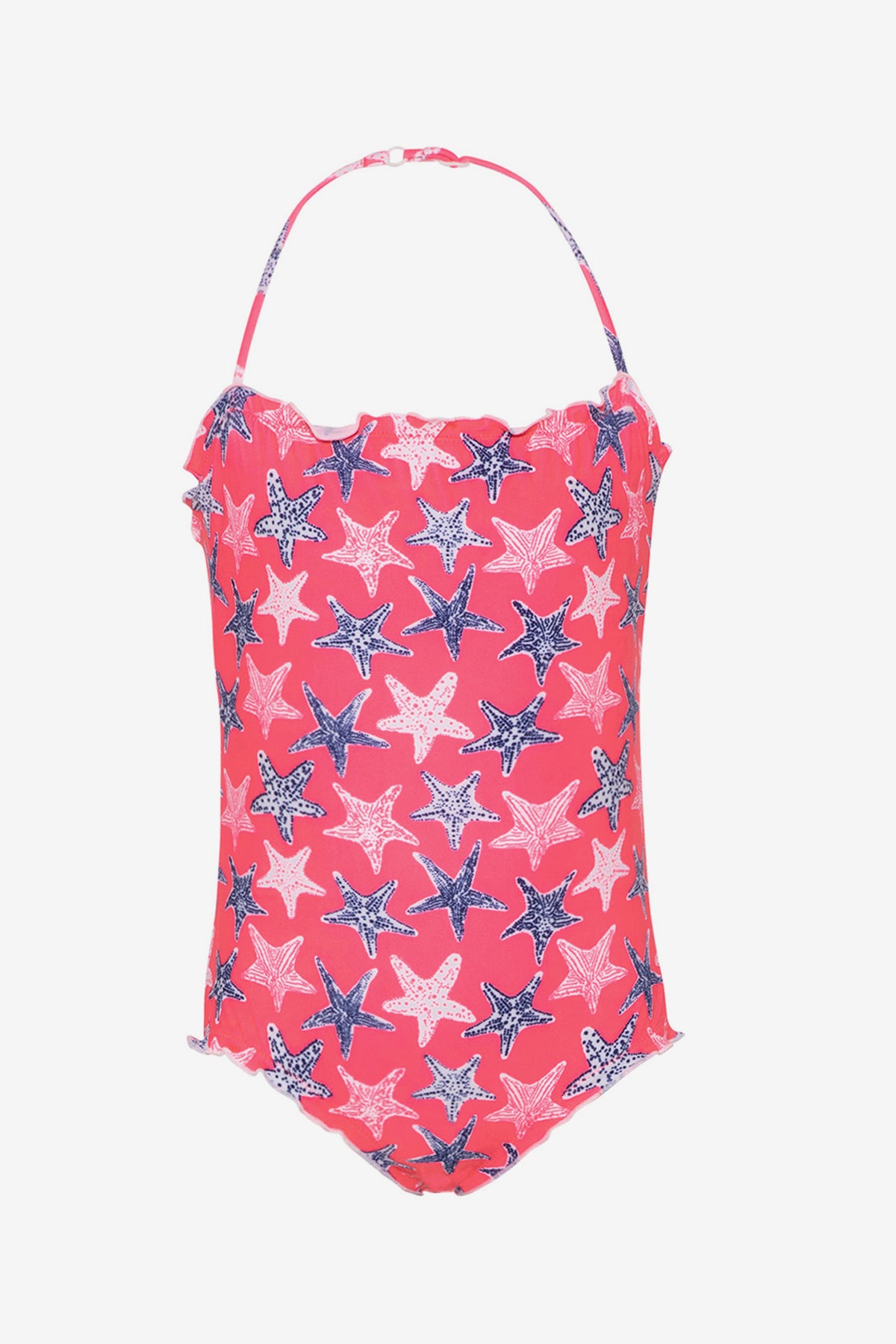 Sunuva Neon Seastar Girls Swimsuit Mini Ruby